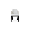 white dining chair with black legs contemporary my object of desire