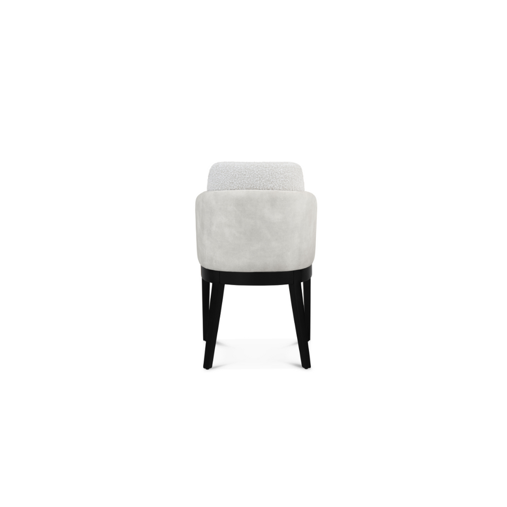 white dining chair with black legs contemporary my object of desire